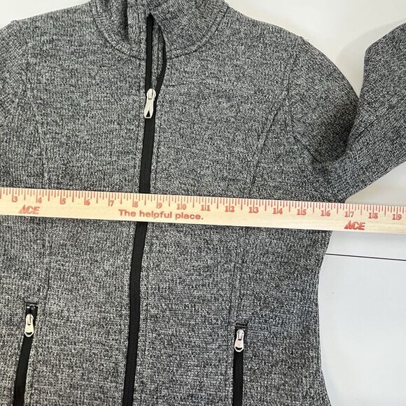 Wm's Grey SPYDER Sports Endur Knit Jacket Full Zip Fleece Lined Mock Neck Sz S‎ - Picture 10 of 16